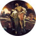 And the sea rendered the dead who were in it - Frédéric Leighton — displayed in an interior