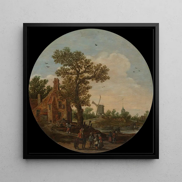 Summer Painting - Jan van Goyen — framed artwork on a wall