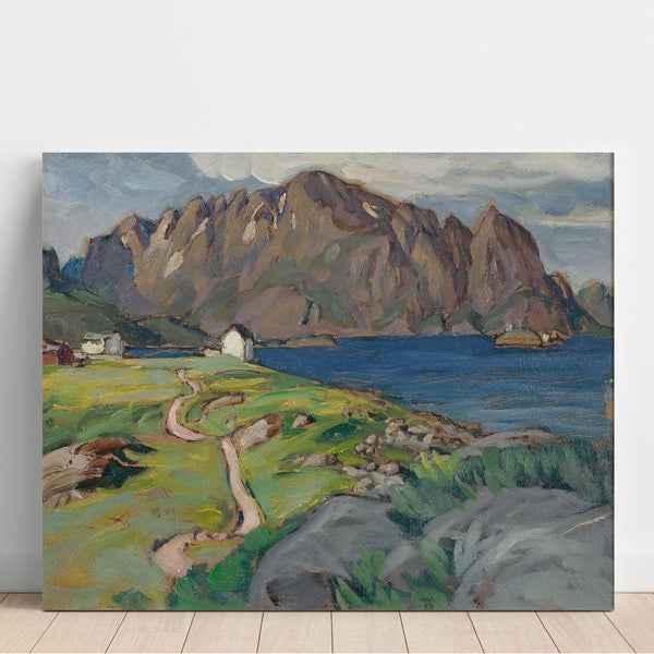 Reproduction of the painting Summer Painting, Molla Store. Study of the Lofoten - Anna Boberg