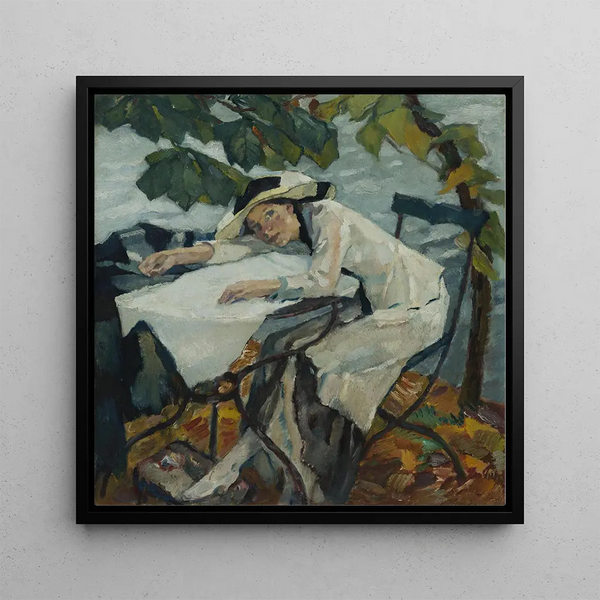 Summer at Hartmannsberg - Leo Putz — framed artwork on a wall