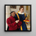Étienne Chevalier avec Saint Étienne - Jean Fouquet — framed artwork on a wall