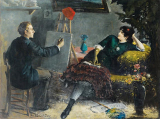 Pose for the artist - Etienne-François-Eugène Lecoindre — artwork view
