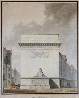 Project of fountain at Pointe Saint - Eustache - Étienne - Louis Boullée — artwork view