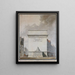 Project of fountain at Pointe Saint - Eustache - Étienne - Louis Boullée — framed artwork on a wall