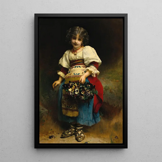 Etienne Adolphe Piot - A Basket Of Flowers.webp