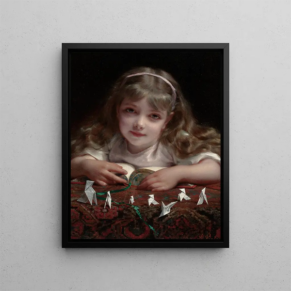 Rêves d'origami - Étienne Adolphe Piot — framed artwork on a wall
