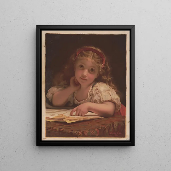 Studieux - Étienne Adolphe Piot — framed artwork on a wall