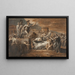 Horatius killing his sister Camille after the defeat of the Curiaces - Étienne Barthélemy Garnier — framed artwork on a wall