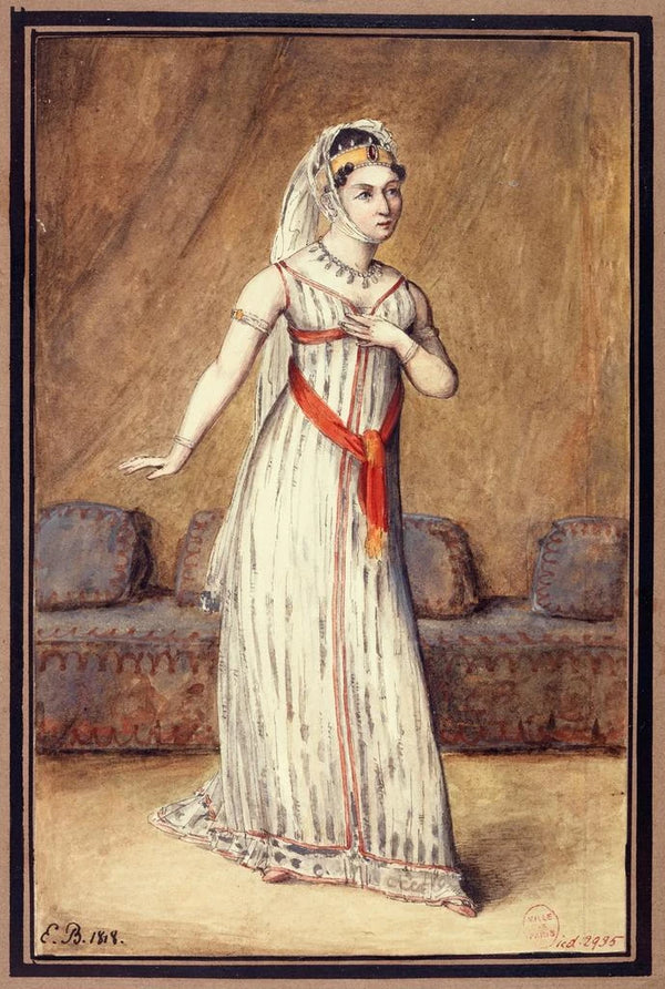 Mademoiselle Volnays actress - Étienne Bouchardy — framed artwork on a wall
