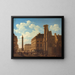 La place Vendôme and the rue de Castiglione with the ruins of the church of the Feuillants - Étienne Bouhot — framed artwork on a wall
