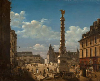 La place et la fontaine du Châtelet - Étienne Bouhot — artwork view