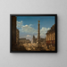 La place et la fontaine du Châtelet - Étienne Bouhot — framed artwork on a wall