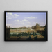 The Garden and the Tuileries Palace seen from the Quai d'Orsay - Étienne Bouhot — framed artwork on a wall