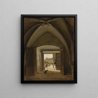 View Of The Maison Bellechasse Rue Saint Dominique Paris - Étienne Bouhot — framed artwork on a wall