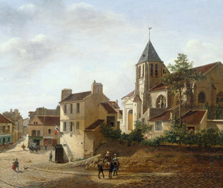 View of the Saint-Germain-des-Prés Church - Étienne Bouhot — artwork view