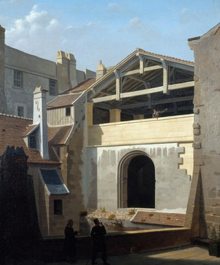 View of the Cluny Baths taken from Rue de la Harpe - Étienne Bouhot — artwork view