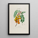 Flore d'Amérique drawn from nature on site Pl029 - Étienne Denisse — framed artwork on a wall