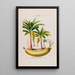 Flore d'Amérique drawn from nature on site Pl133 - Étienne Denisse — framed artwork on a wall