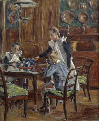 The morning breakfast The artist's children in the dining room of Frévent - Tardenois - Étienne Moreau - Nélaton — artwork view