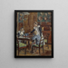 The morning breakfast The artist's children in the dining room of Frévent - Tardenois - Étienne Moreau - Nélaton — framed artwork on a wall