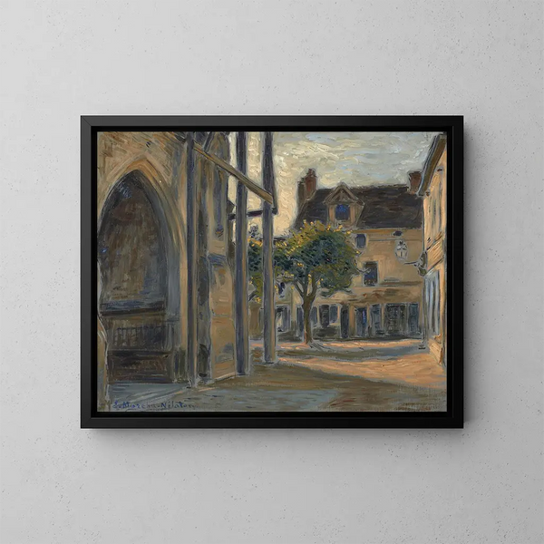 The porch of the Saint-Macre church in Frévent-Tardenois, Aisne - Etienne Moreau-Nélaton — framed artwork on a wall