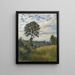 Landscape with a Large Tree - Étienne Moreau-Nélaton — framed artwork on a wall
