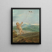 Angel playing with a kite - Étienne Parrocel — framed artwork on a wall
