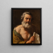 Portrait of Heraclitus - Étienne Parrocel — framed artwork on a wall