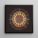 Spider Web Star - Anonymous — framed artwork on a wall
