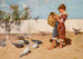 Nourrir les pigeons - Ettore De Maria Bergler — artwork view