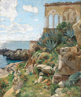 Coastal motif painting - Ettore De Maria Bergler — artwork view