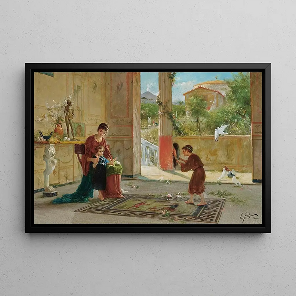 A surprise visitor - Ettore Forti — framed artwork on a wall