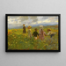 Children Painting - Ettore Tito — framed artwork on a wall
