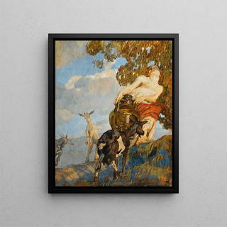 L'amphore - Ettore Tito — framed artwork on a wall