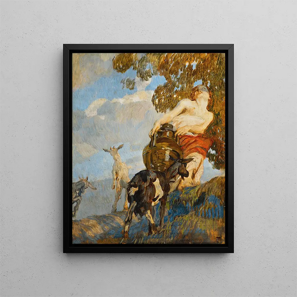 L'amphore - Ettore Tito — framed artwork on a wall