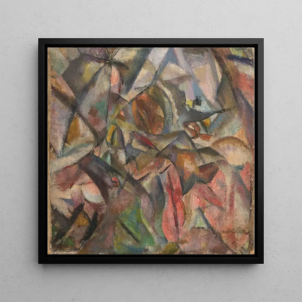 Cubist Study Painting - Jules Pascin — framed artwork on a wall