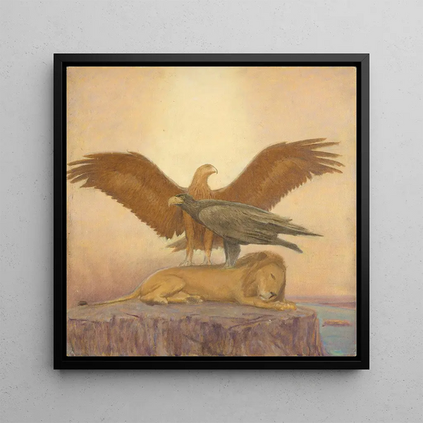 Study of Animals - Franz von Matsch — framed artwork on a wall