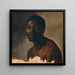 Study of a Man in Bust - François-Auguste Biard — framed artwork on a wall