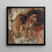Study of a Bloodhound - William Holman Hunt — framed artwork on a wall