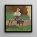 Study of a seated peasant woman - Ladislav Mednynszky — framed artwork on a wall
