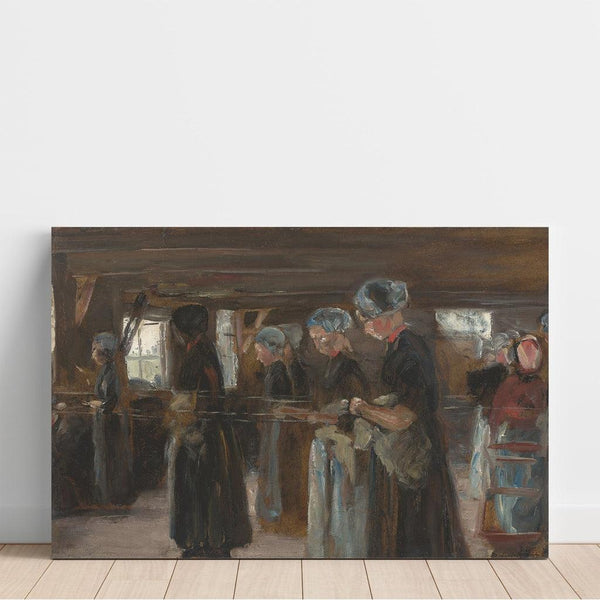 Reproduction of the painting Study of Composition for the Flax Mill in Laren - Max Liebermann