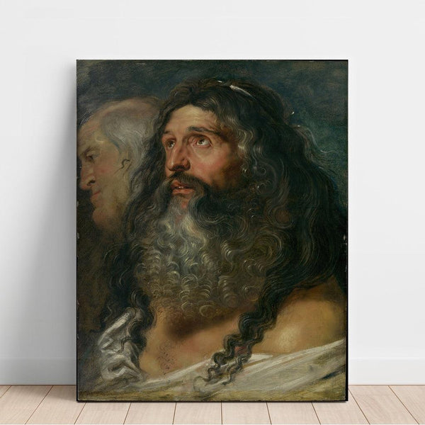 Reproduction of the painting Study of Two Heads - Peter Paul Rubens