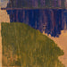 Study of Landscape at Hirschbergen, Bohemia - Egon Schiele — displayed in an interior