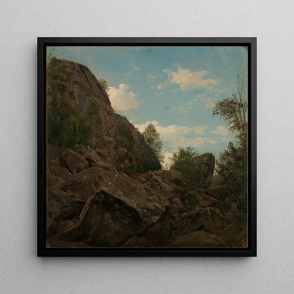 Étude de pierre Frisland Mandal - Amaldus Nielsen — framed artwork on a wall