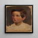 Study of a Boy's Portrait - Adolph Tidemand — framed artwork on a wall