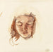 Study of a Young Girl's Portrait - Mary Cassatt — artwork view