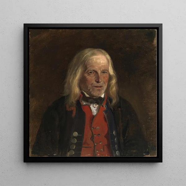 Study of the Farmer Jan Sandve - Adolph Tidemand — framed artwork on a wall