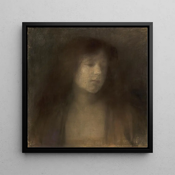 Study of the Head - Susanne Renate Granitsch — framed artwork on a wall