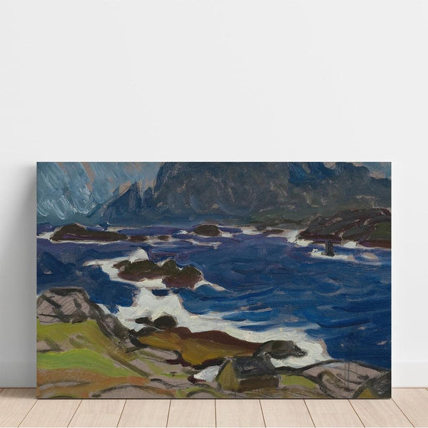 Reproduction of the painting Study during a Storm, from the Lofoten - Anna Boberg