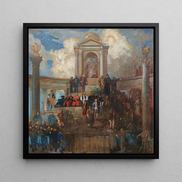 Study for The Apotheosis of the Pennsylvania House of Representatives at the Pennsylvania State Capitol in Harrisburg - Edwin Austin Abbey — wall display of the artwork